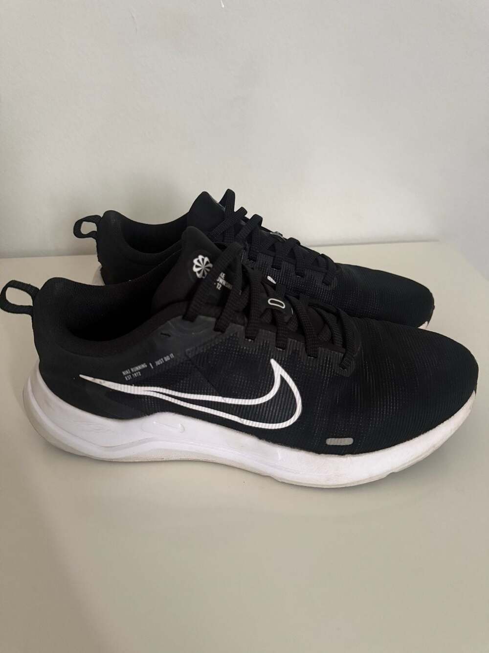 Nike Downshifter 12 Black White Running Shoes